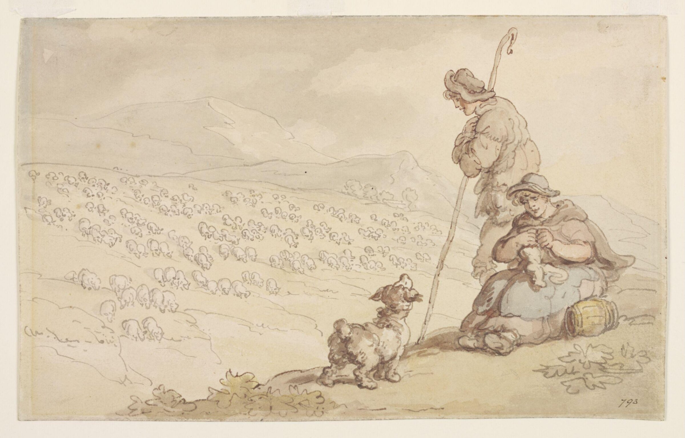 Watercolour, Thomas Rowlandson, late 18th - early 19th century