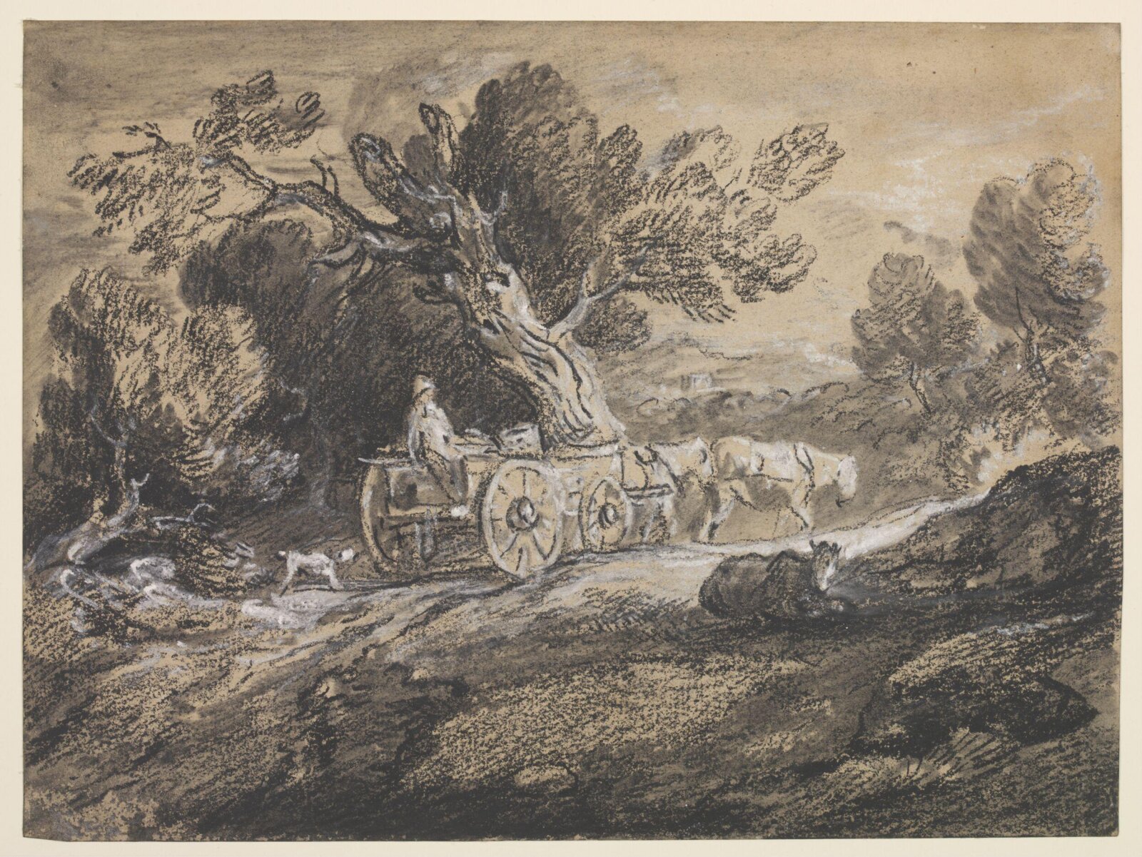 Drawing, Thomas Gainsborough, mid-1780s