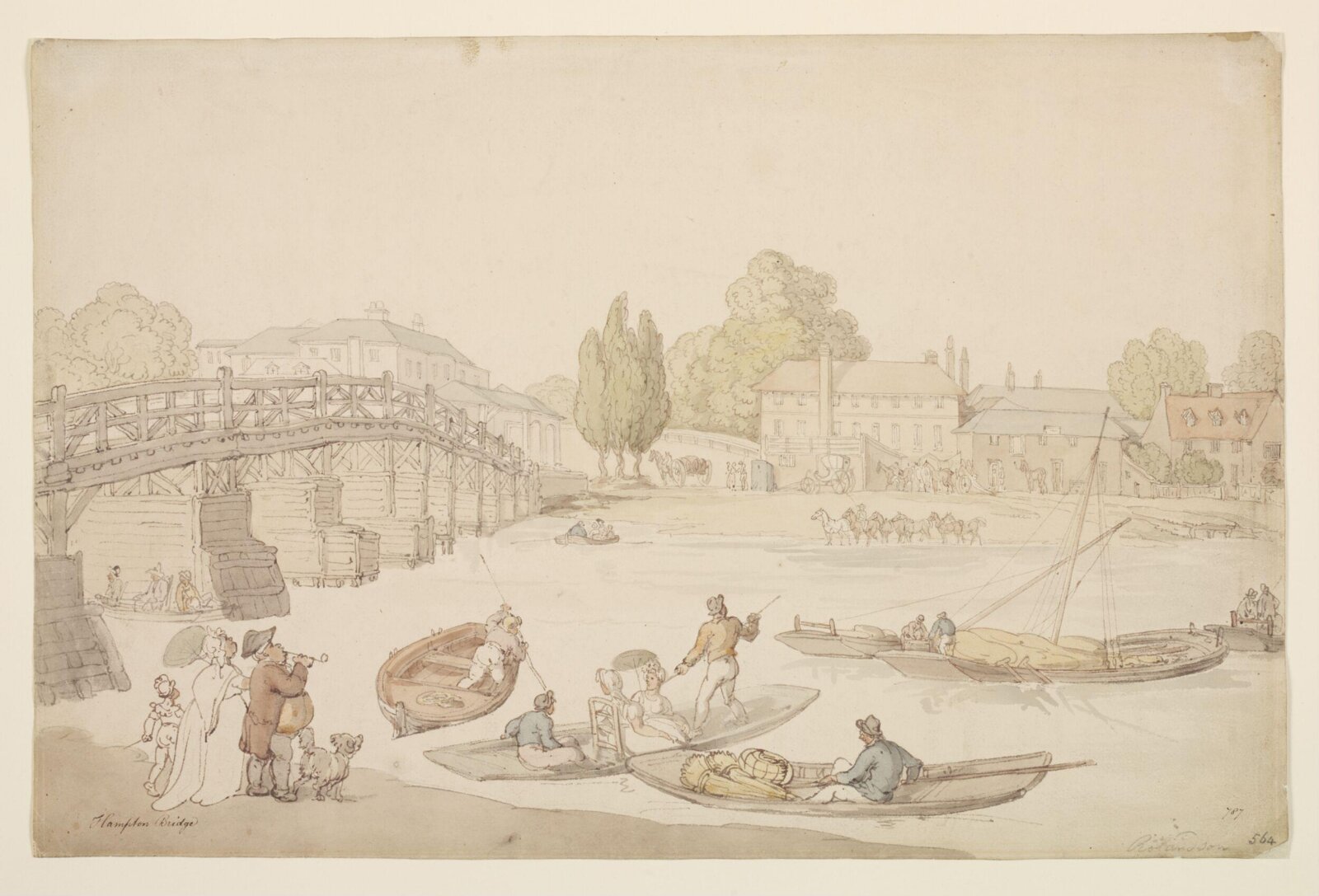 Watercolour, Thomas Rowlandson, late 18th century - early 19th century