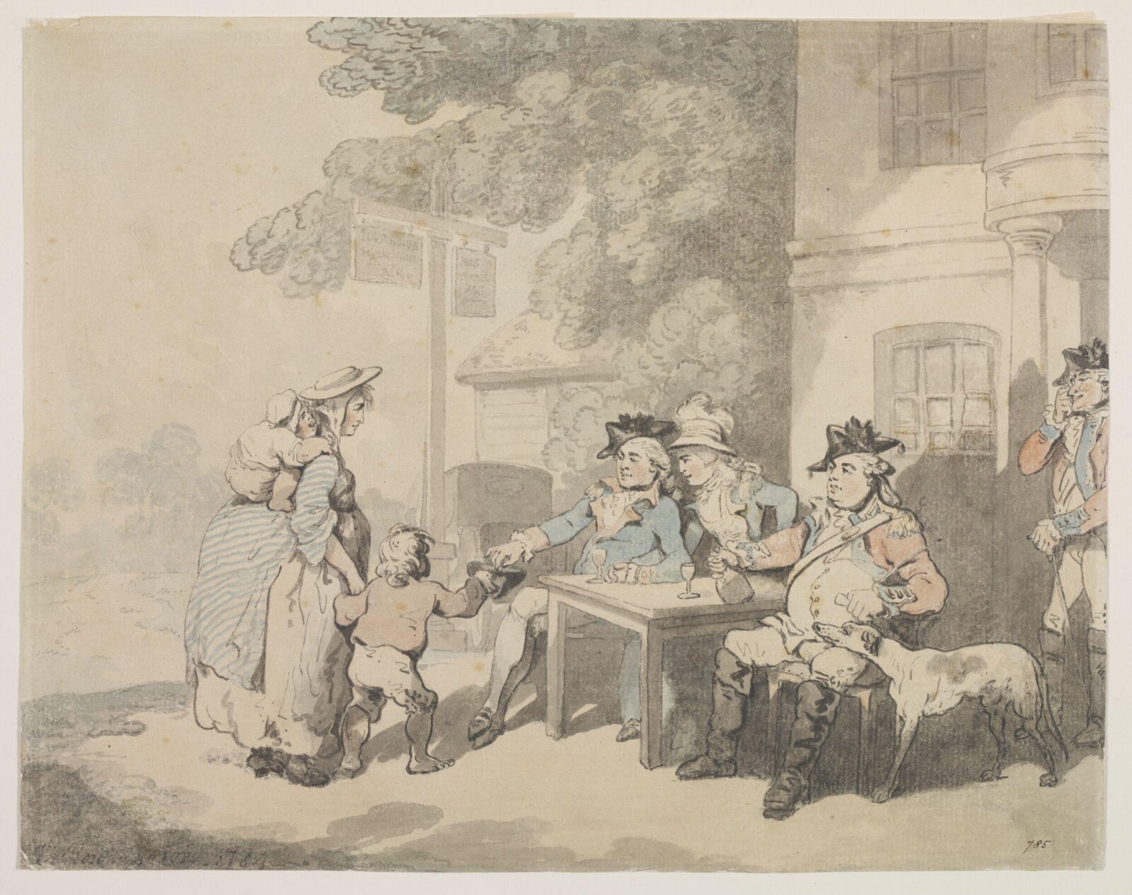 Watercolour, Thomas Rowlandson, 1784