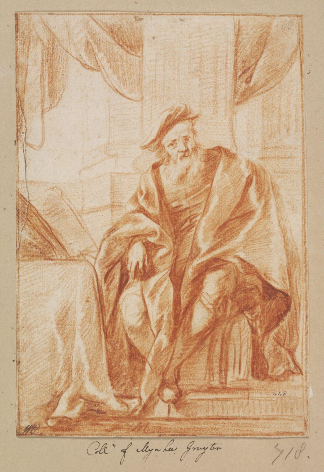 Drawing, copy after Frans van Mieris, 17th century
