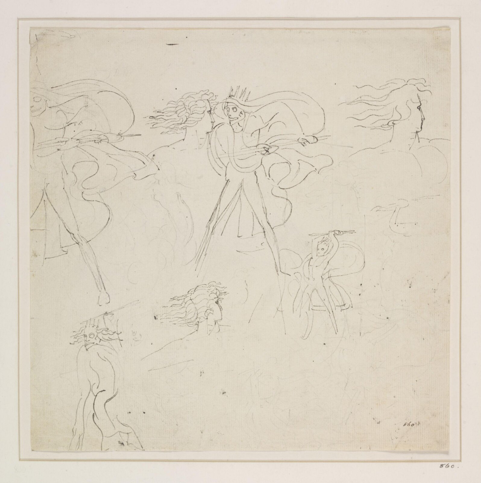 Satan, Sin, and Death, Thomas Stothard, mid 18th - early 19th century