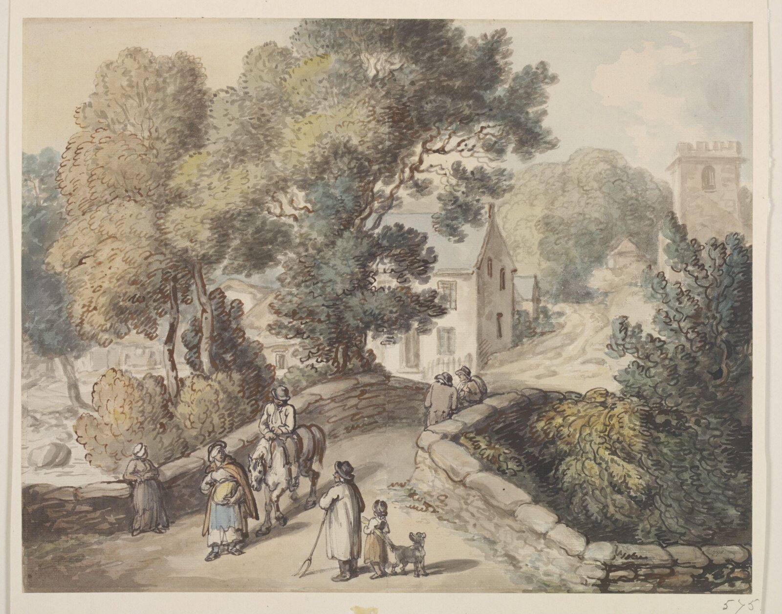 Watercolour, Thomas Rowlandson, late 18th - early 19th century