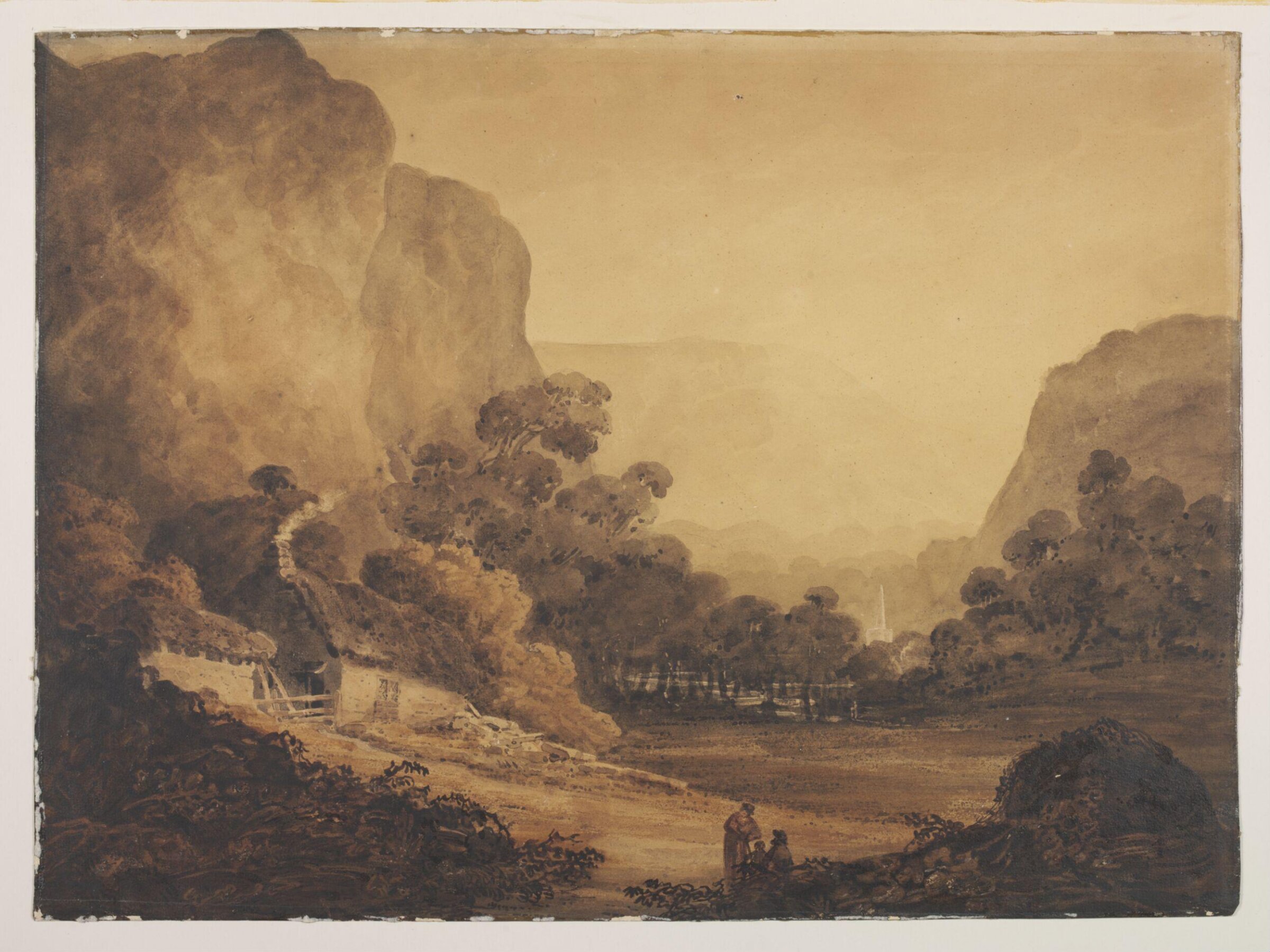 Watercolour, John Varley, late 18th - mid 19th century