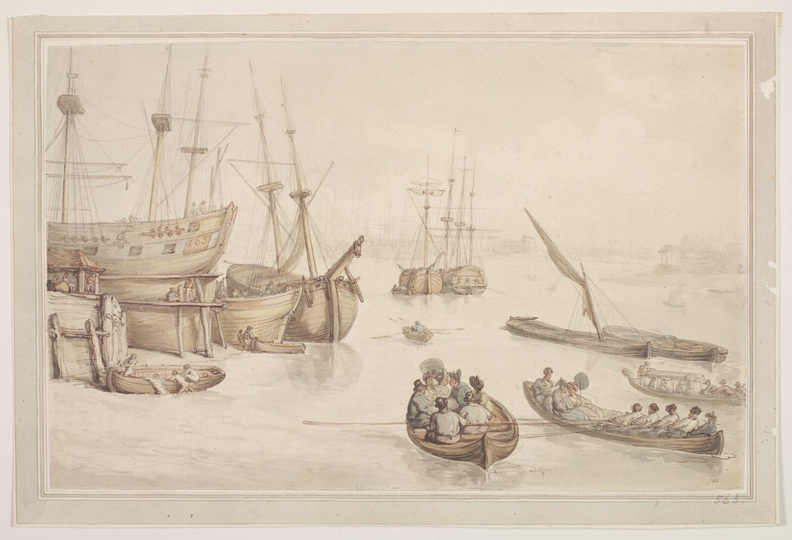 Watercolour, Thomas Rowlandson, late 18th - early 19th century