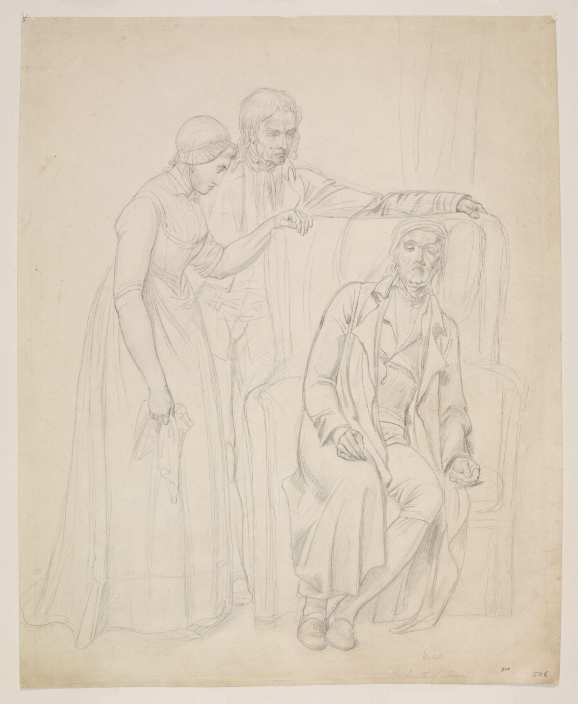 Death of Hervey, Richard Westall, late 18th - early 19th century
