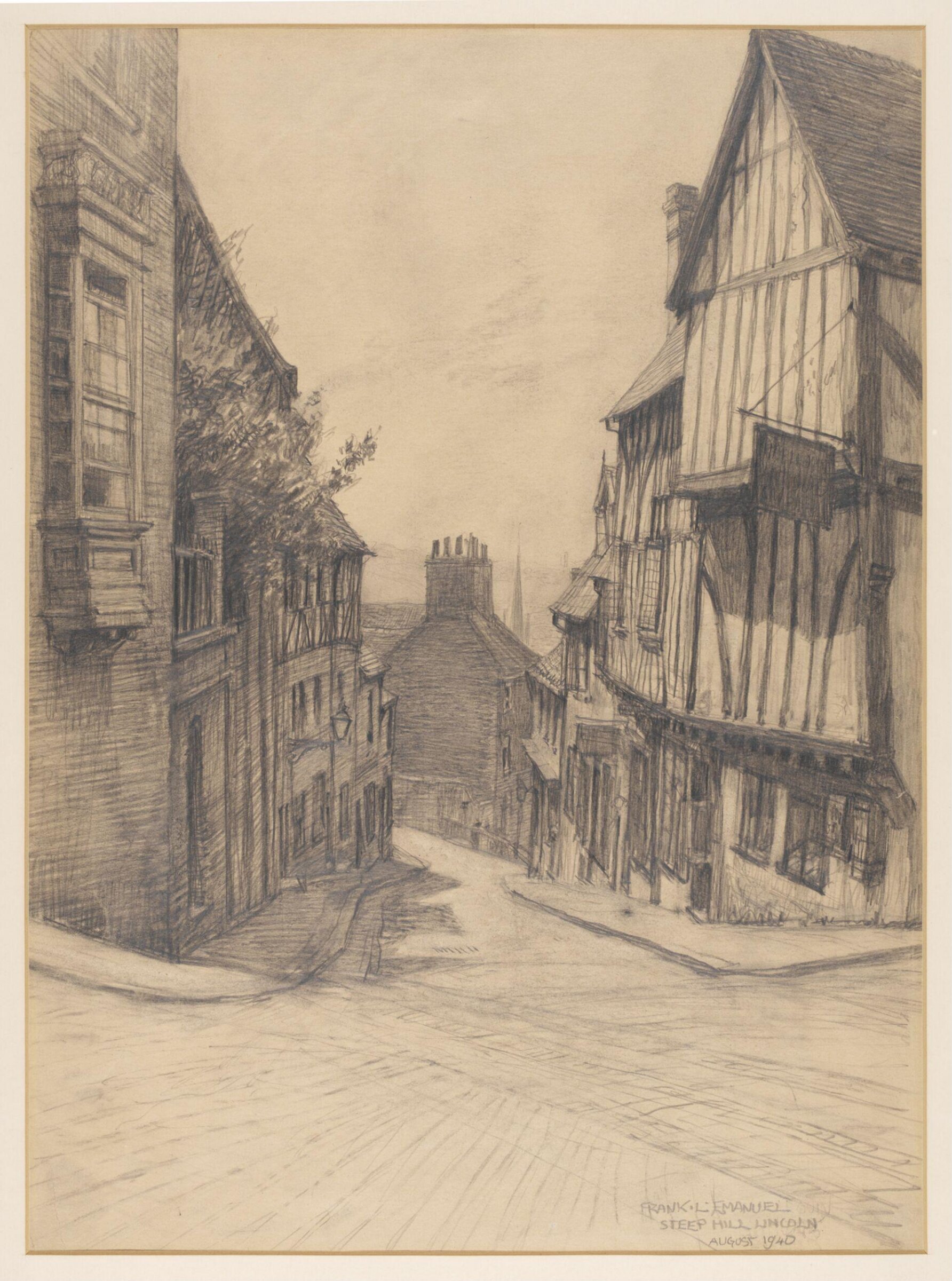 Steep Hill, Lincoln, Emanuel, August 1940