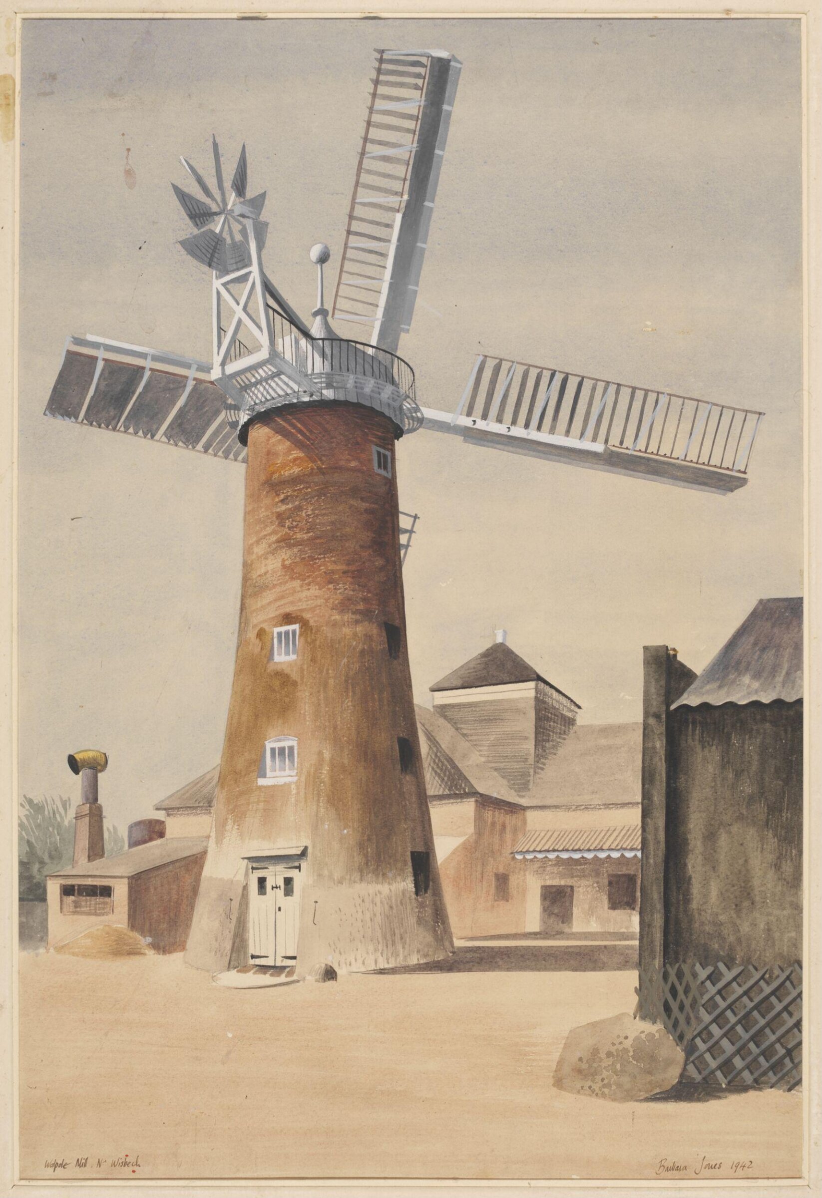 The Mill, Walpole Highway, near Wisbech, Barbara Jones, 1942