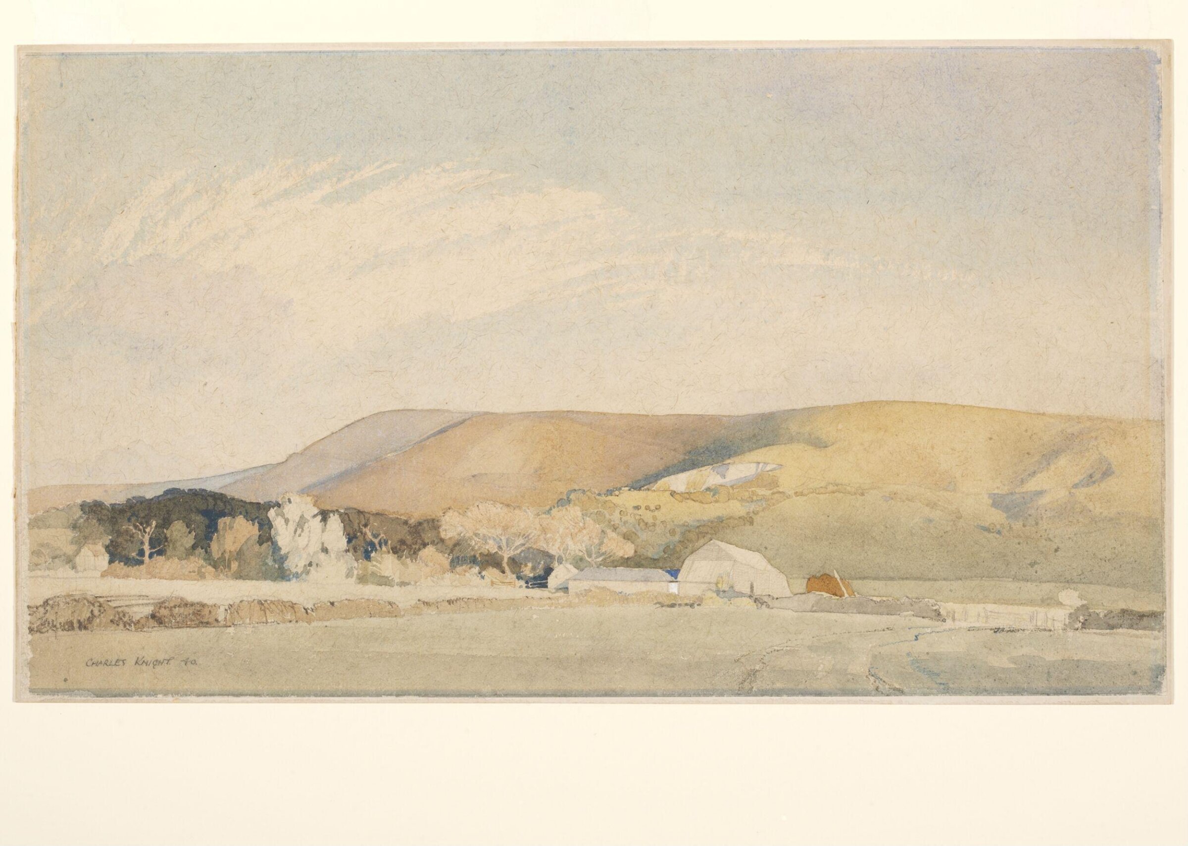 Lodge Barn, near Ditchling, Charles Knight, 1940