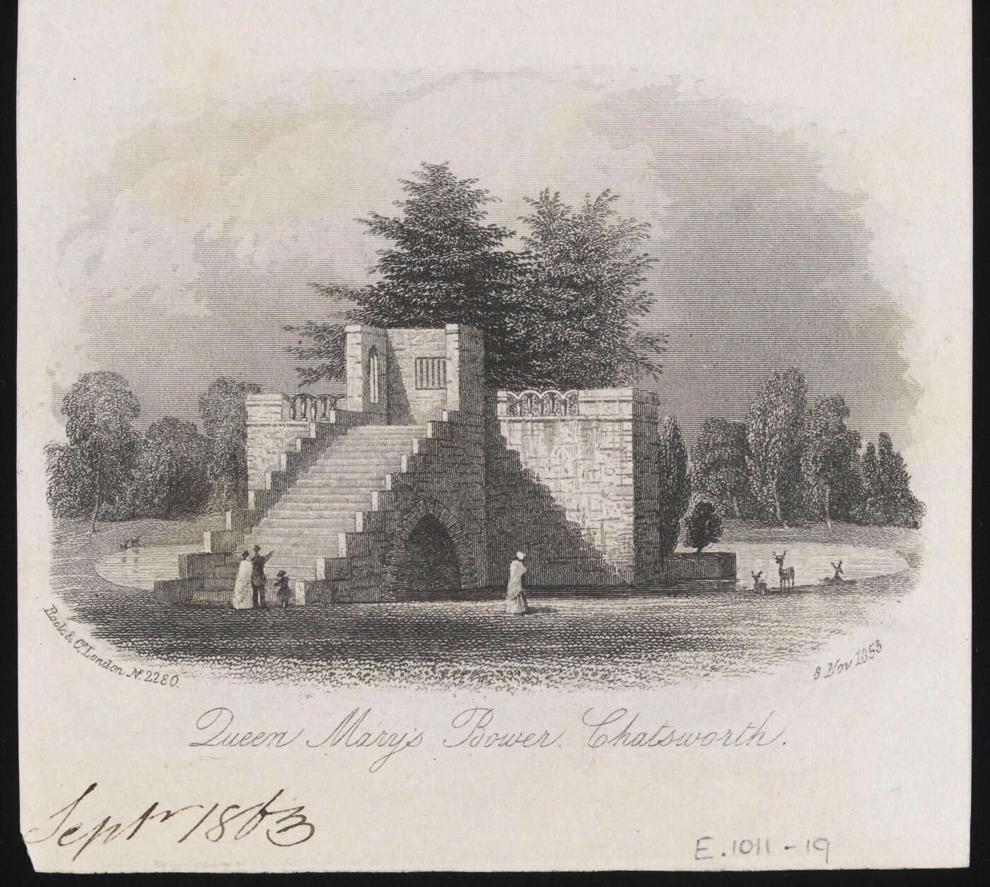 Unknown, Queen Mary's Bower, Chatsworth