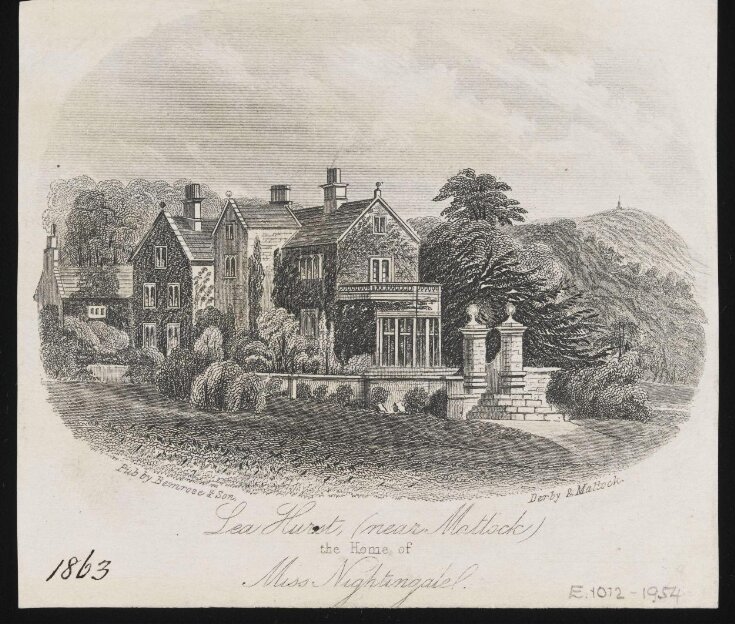 Lea Hurst, (near  Matlock) the Home of Miss  Nightingale image
