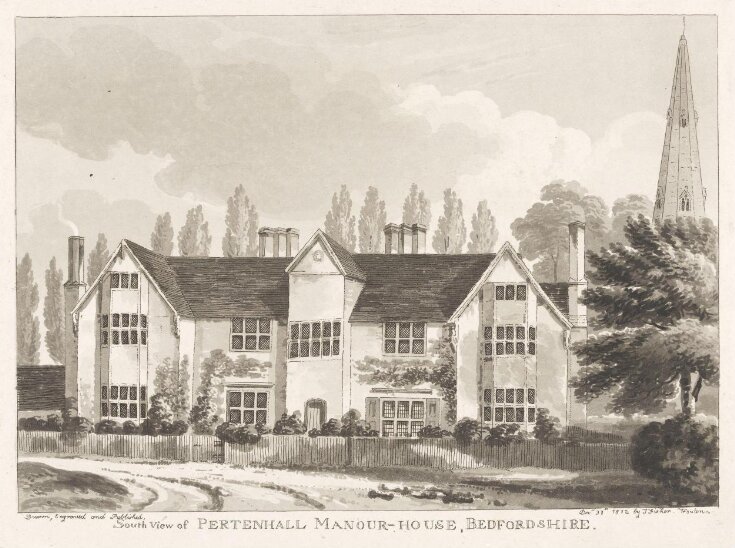 South View of Pertenhall Manour-House [sic], Bedfordshire top image