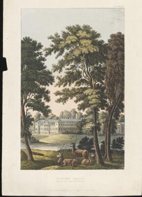 View of Woburn Abbey, Bedfordshire, seat of the Duke of Bedford