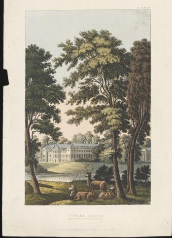 View of Woburn Abbey, Bedfordshire, seat of the Duke of Bedford