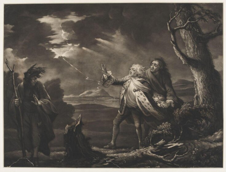 Mr. Garrick in the character of King Lear | Wilson, B. | McArdell ...