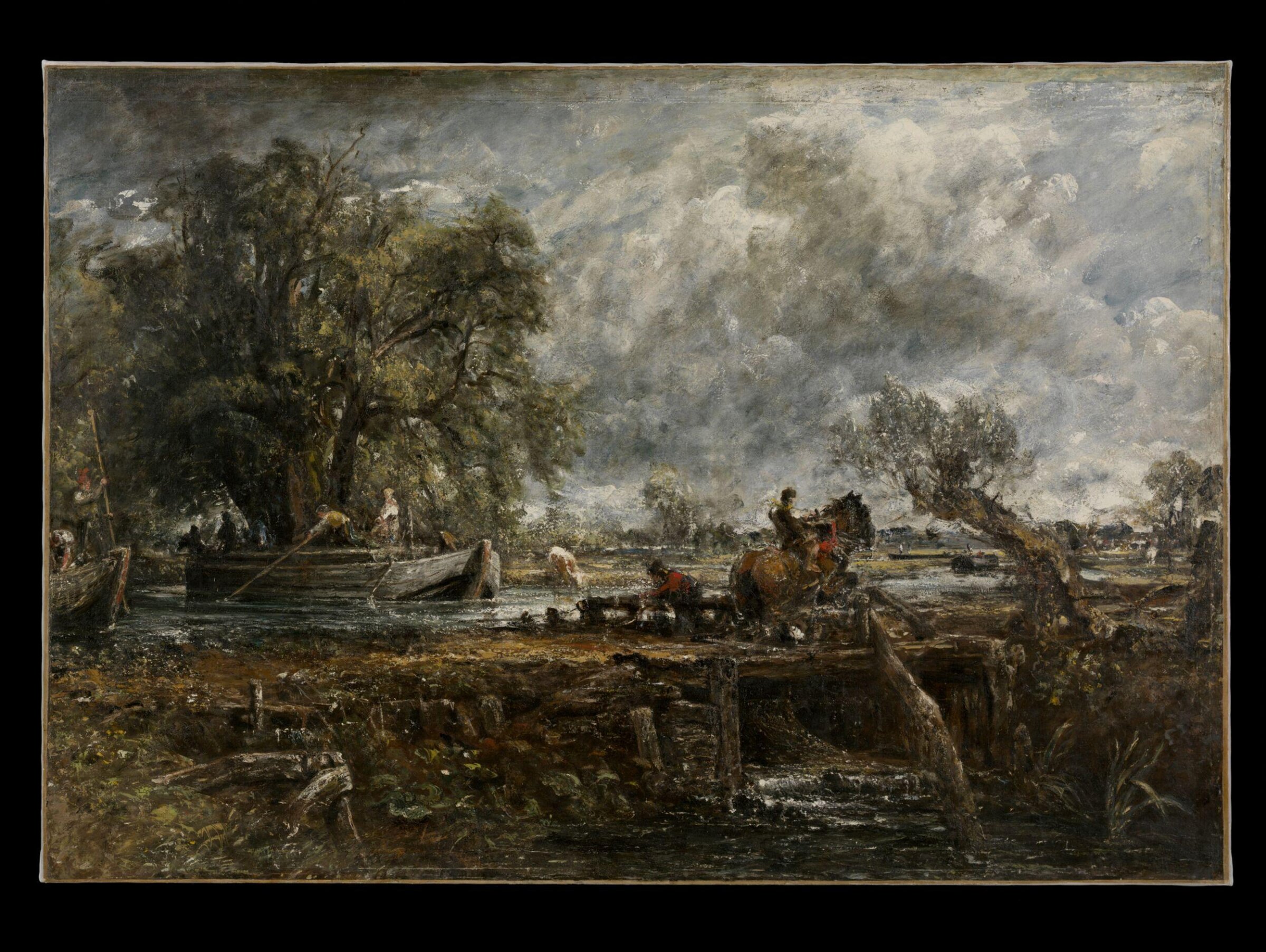 The Leaping Horse (full-scale study), John Constable, ca. 1825