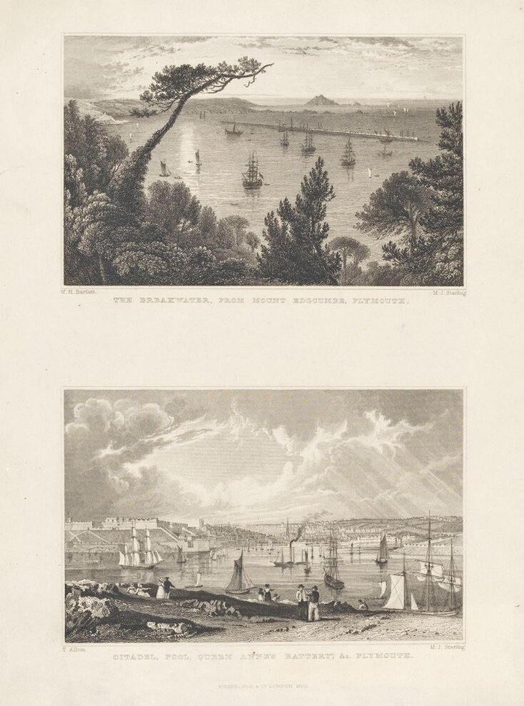 Falmouth, Cornwall, from Pendennis Castle. Falmouth Harbour, with Pendennis Castle in the distance. top image