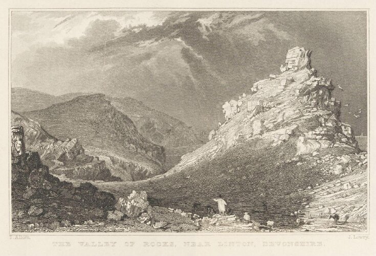 The Valley of the Rocks, near Linton, Devonshire. top image