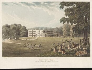 View of Trentham Hall, Staffordshire, the seat of the Marquis of Stafford