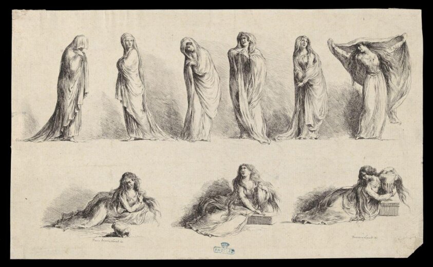 H Beard Print Collection (late 18th century) by Francesco Novelli