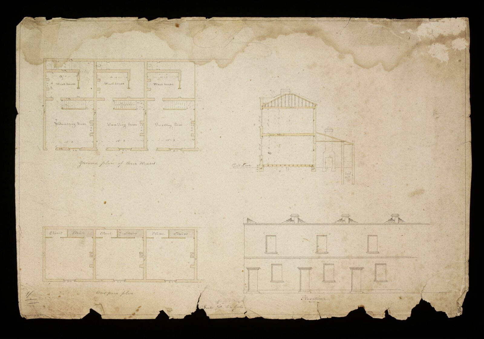Drawing, W. Gordon, 1820-1826