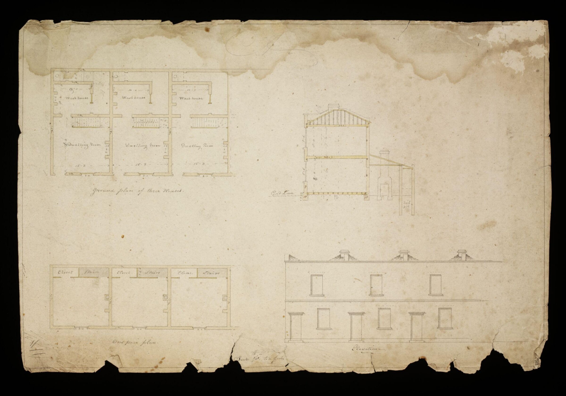 Drawing, W. Gordon, 1820-1826