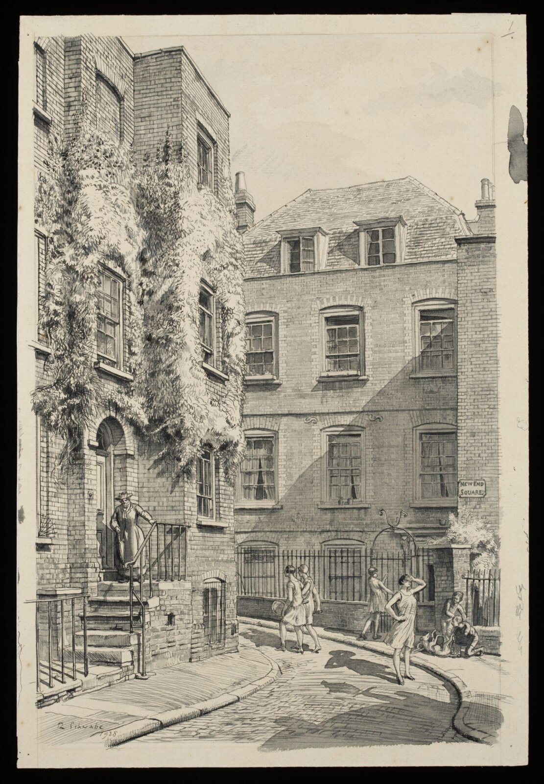Drawing, Randolph Schwabe, 1928