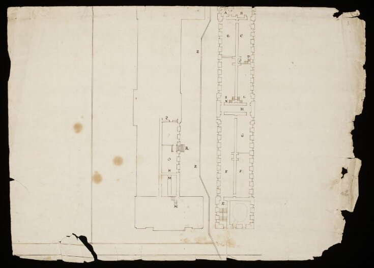 Basement plan for the Charles II building at Greenwich Hospital top image