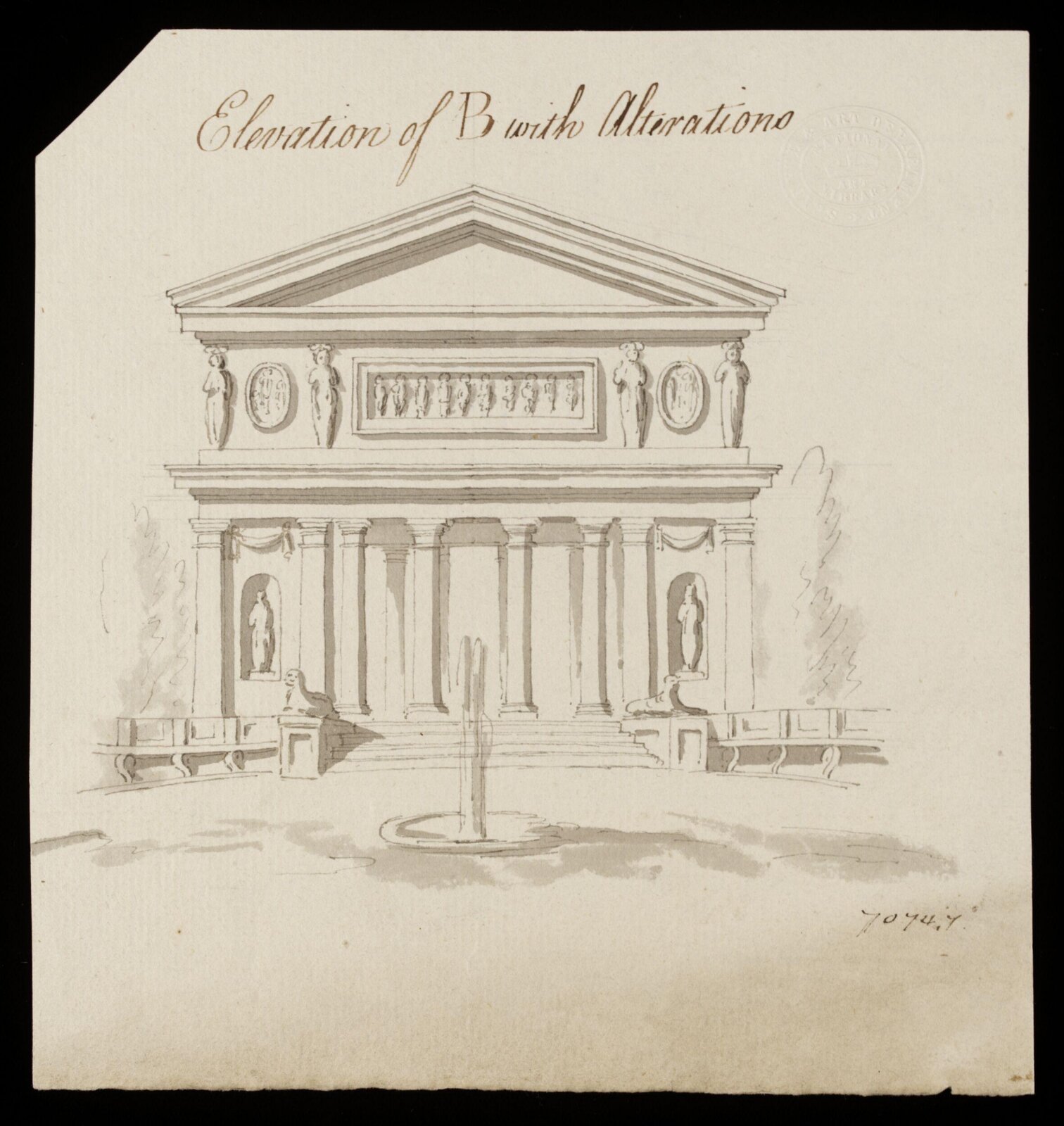 Drawing, William Chambers, 18th century