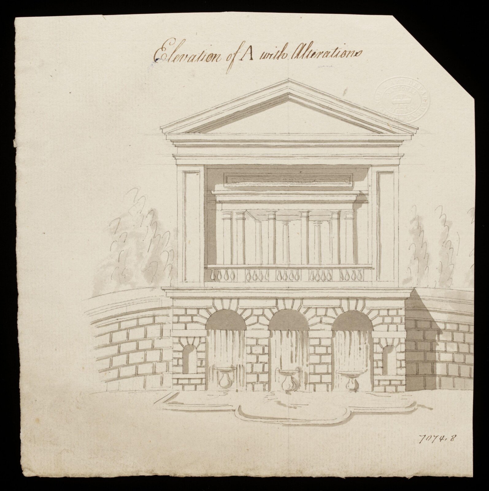 Drawing, William Chambers, 18th century