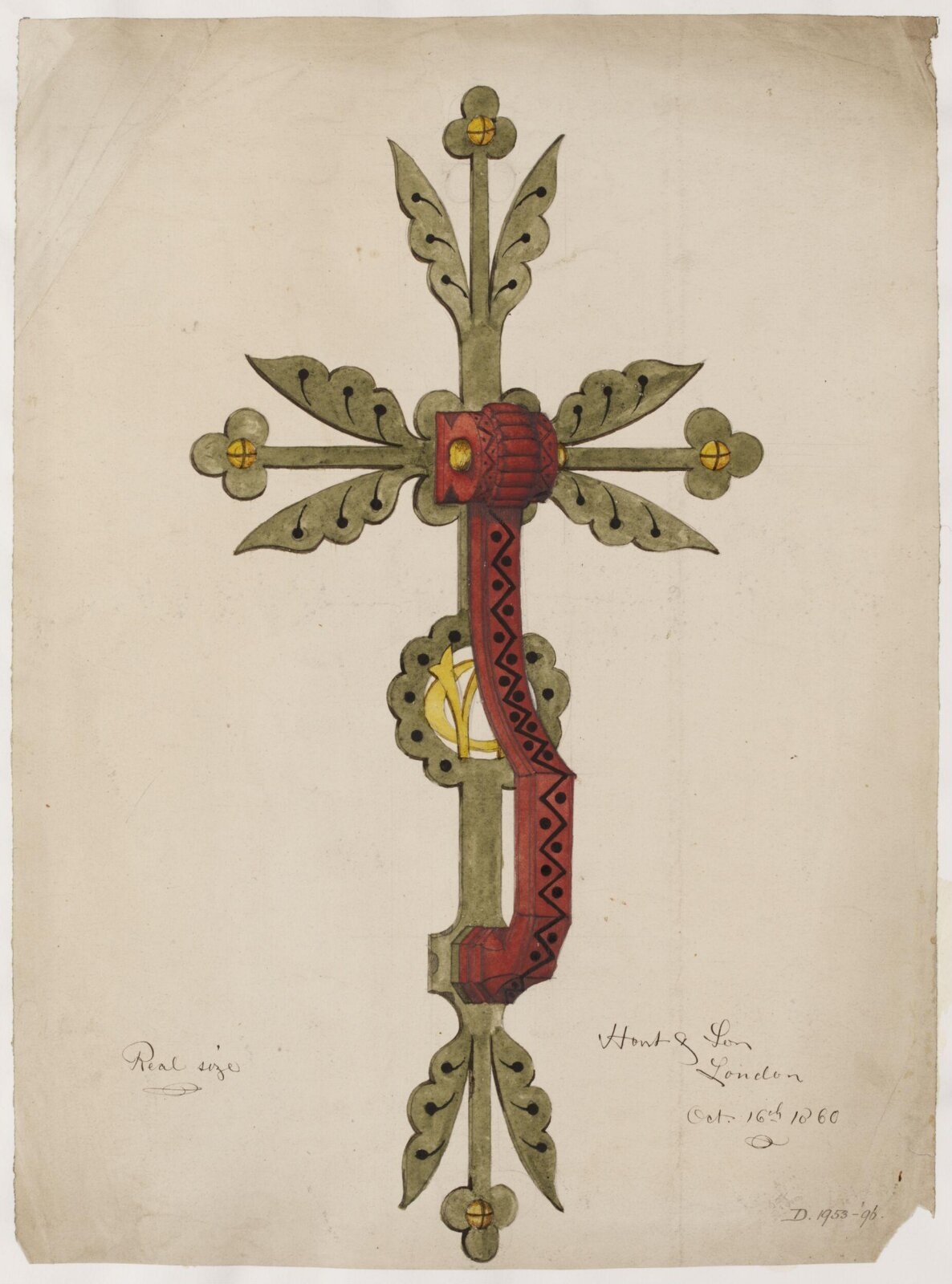 Drawing, John Pollard Seddon, 16/10/1860