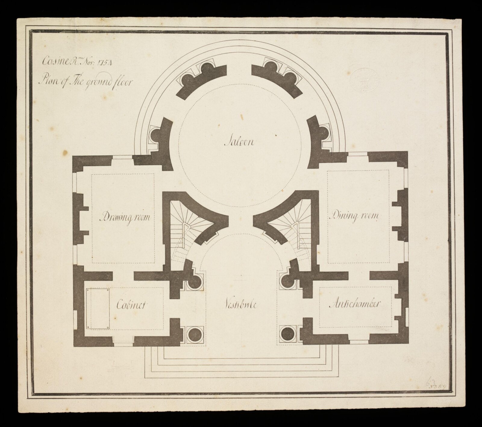 Drawing, William Chambers, 18th century