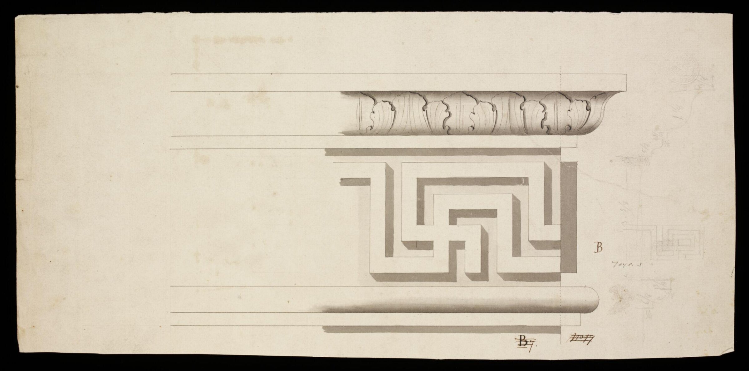 Drawing, William Chambers, 1770s