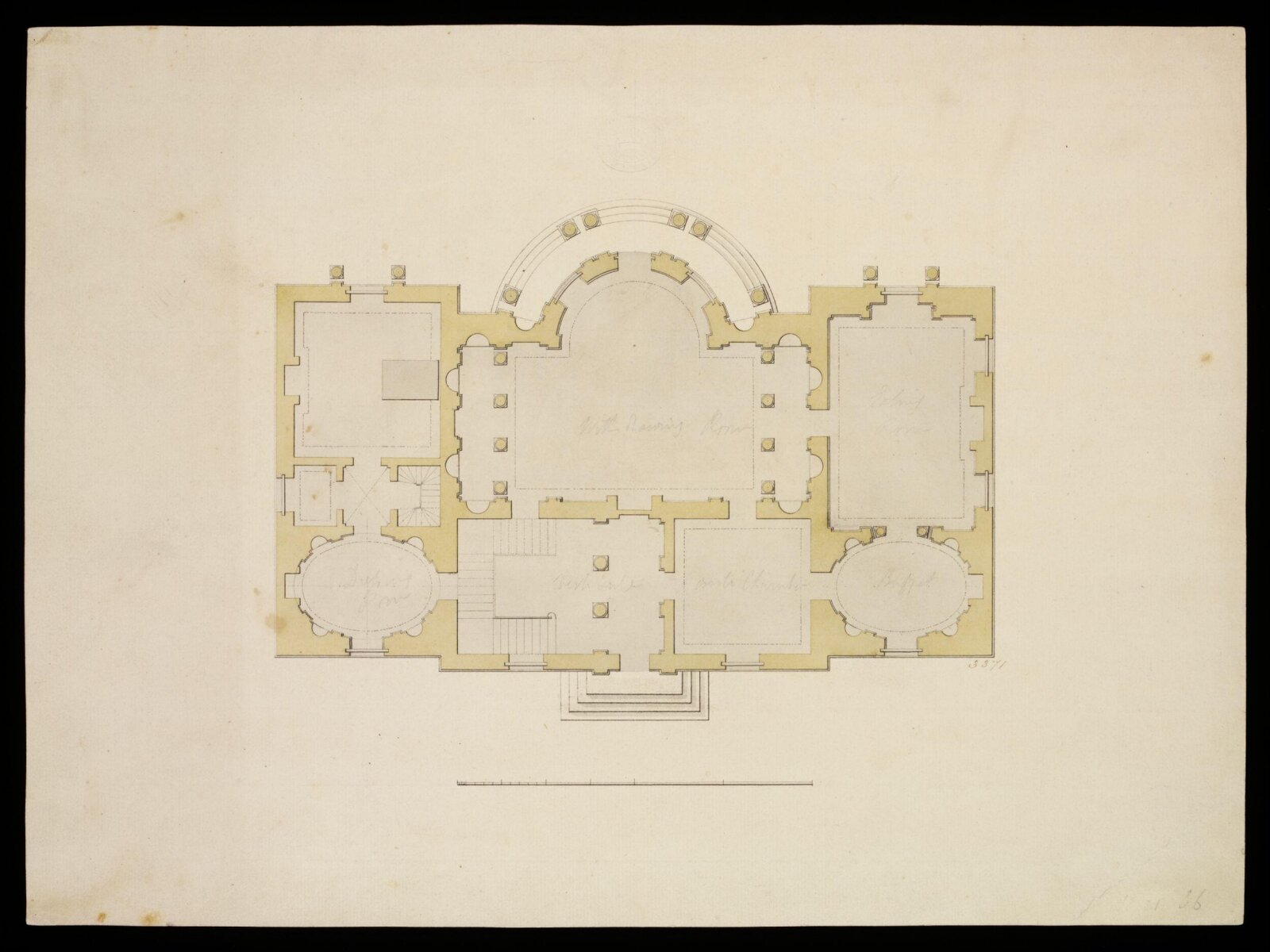 Drawing, William Chambers, late 1760s