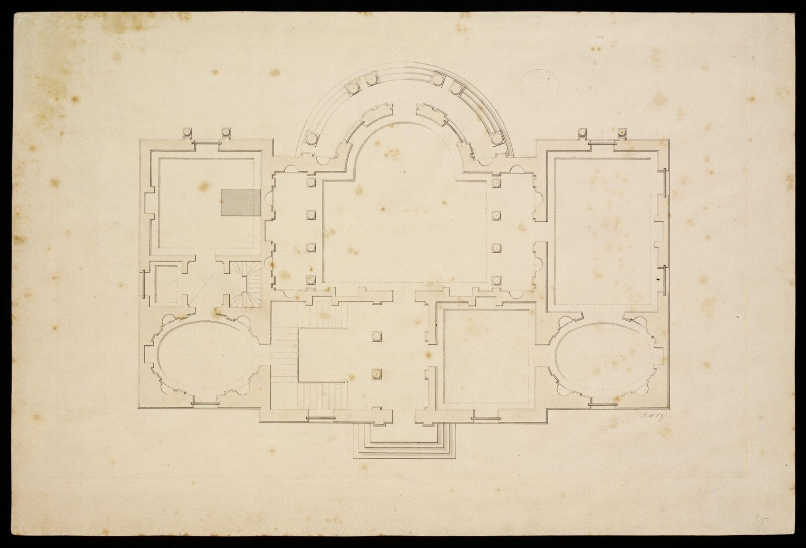Drawing, William Chambers, late 1760s
