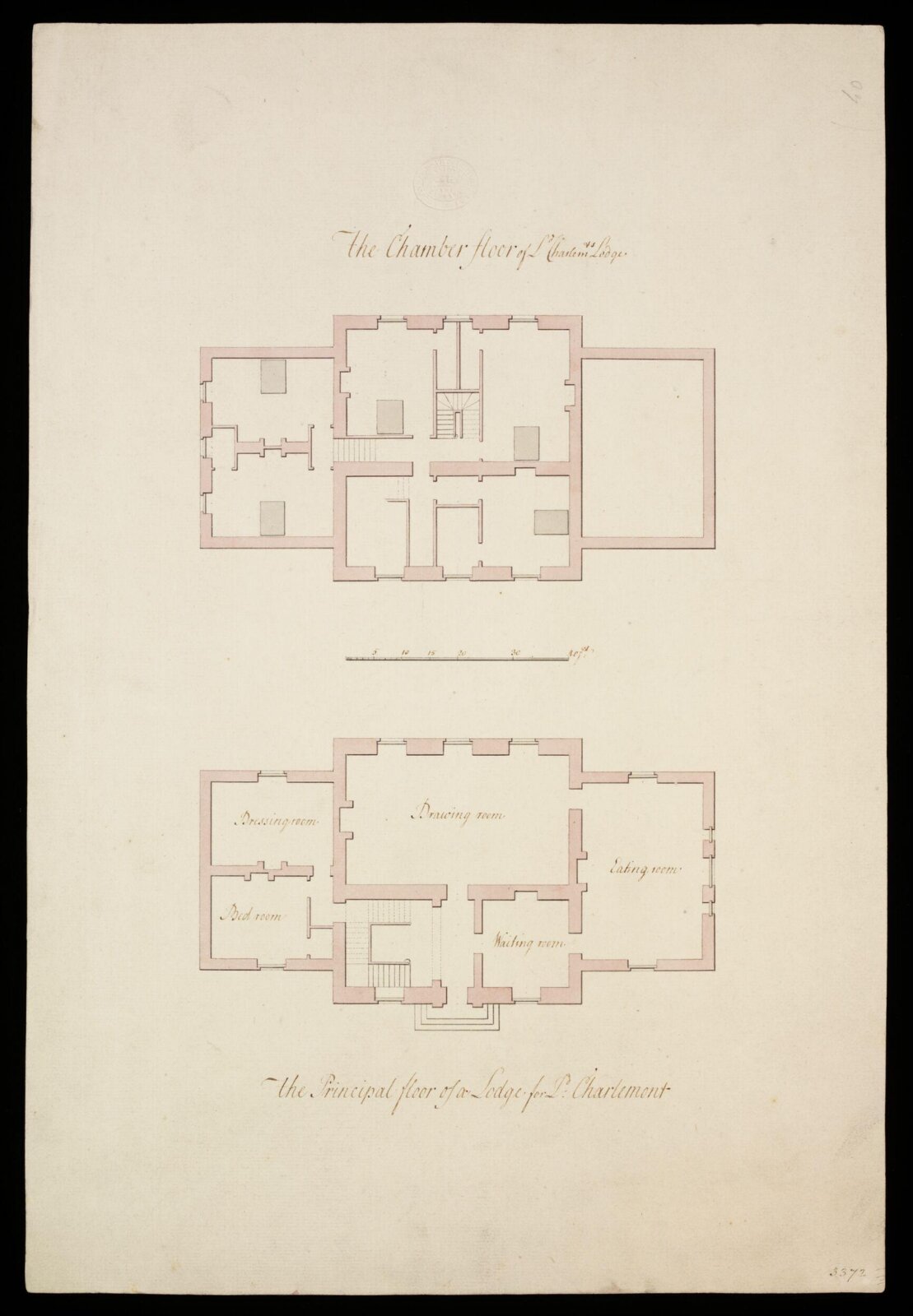 Drawing, William Chambers, late 1760s