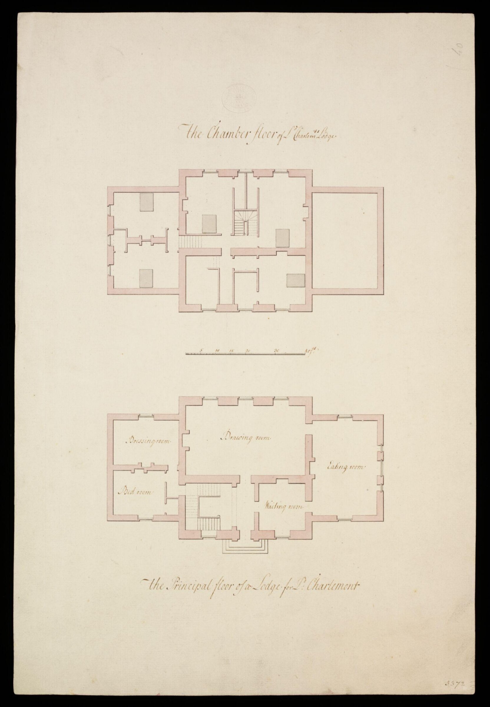Drawing, William Chambers, late 1760s