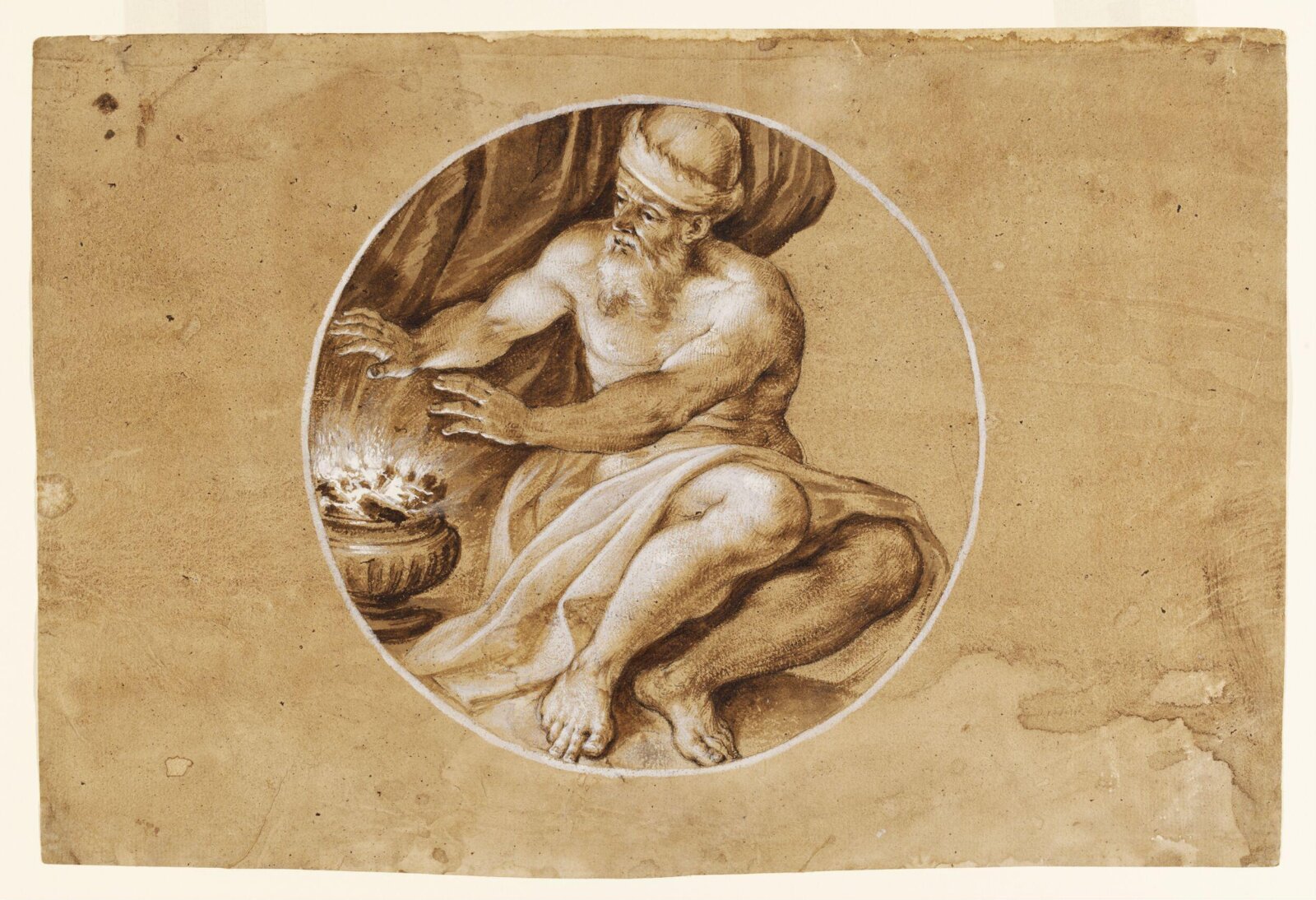Winter (after Francesco Salviati), 17th century