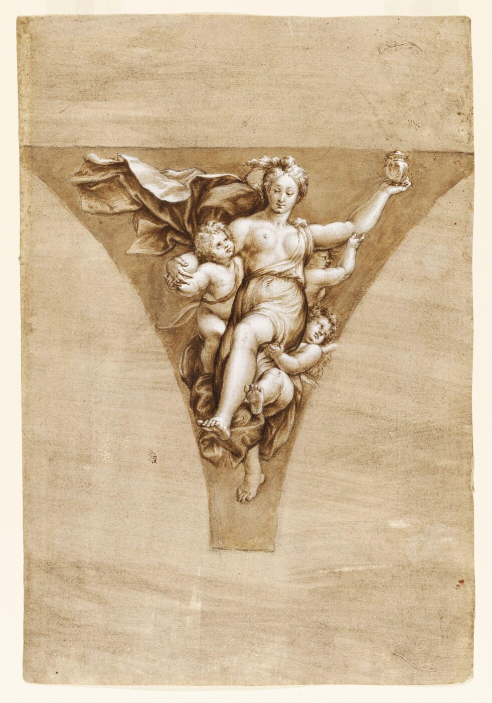 Unknown, Psyche Carried by Three Amoretti (after Raphael)