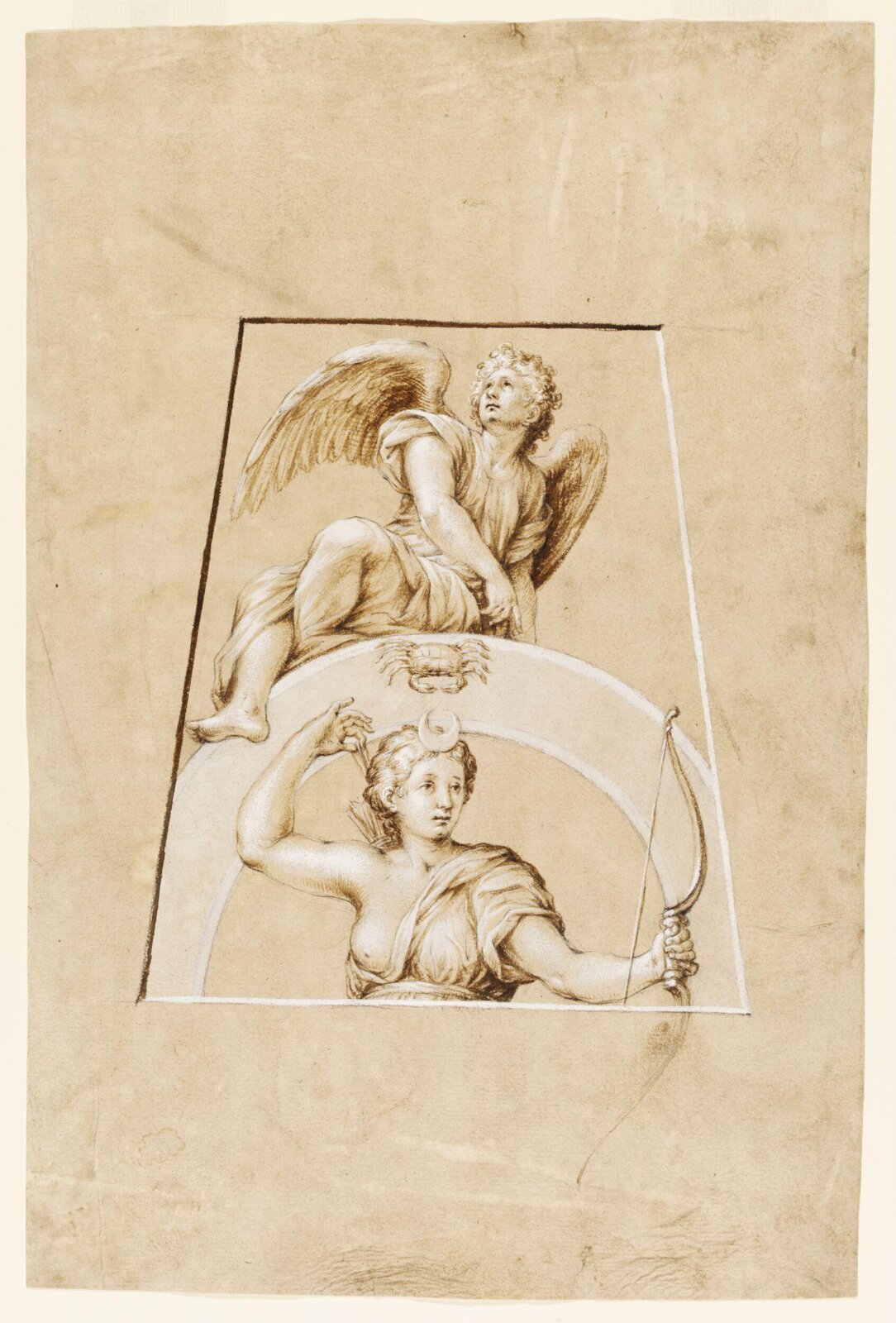The Moon Goddess (Diana) (after Raphael), 17th century