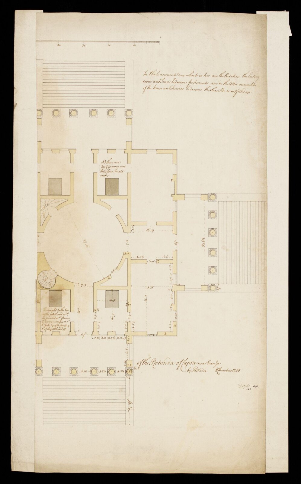 Drawing, William Chambers, ca. 1755