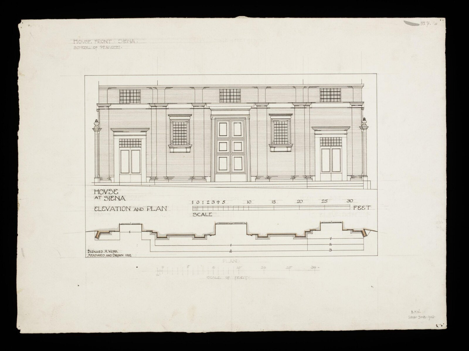 Drawing, Bernard H. Esq. Webb, June 1902