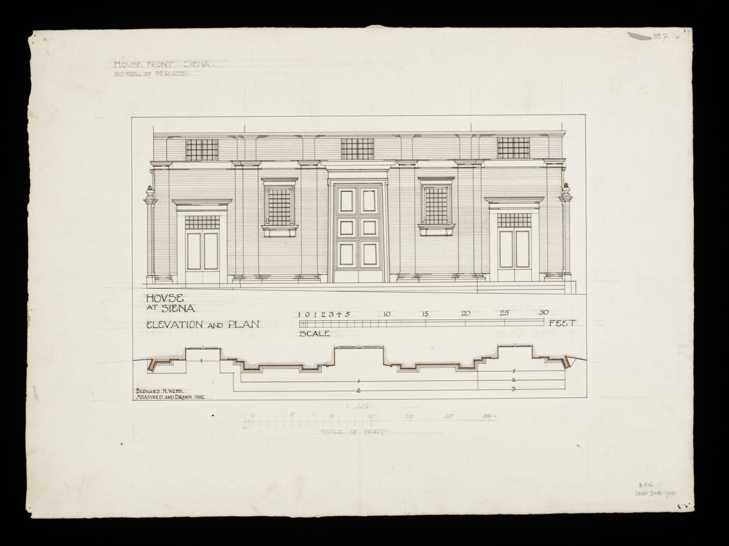 Drawing, Bernard H. Esq. Webb, June 1902