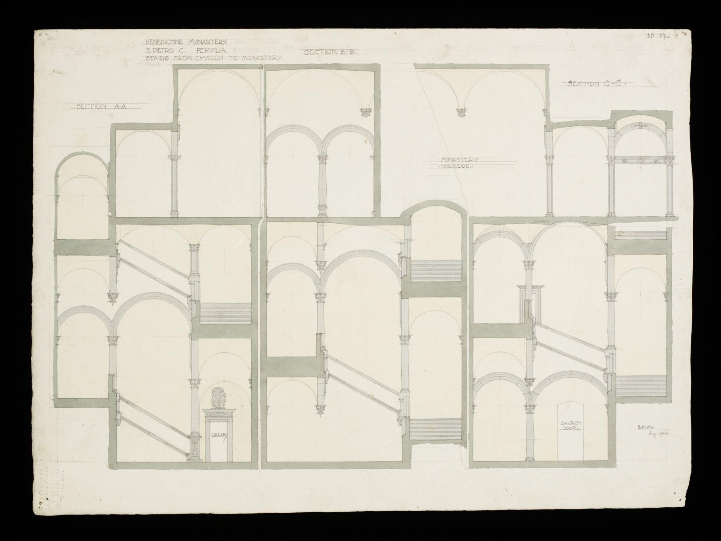 Drawing, Bernard H. Esq. Webb, August 1902