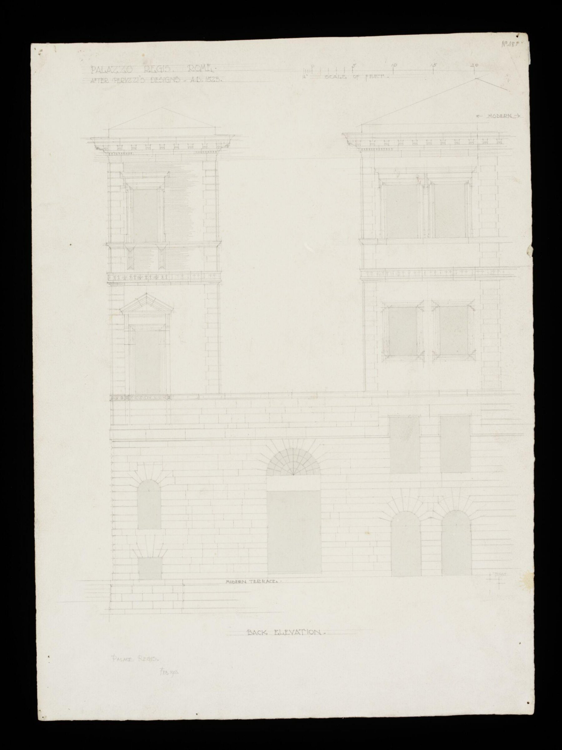 Drawing, Bernard H. Esq. Webb, February 1903