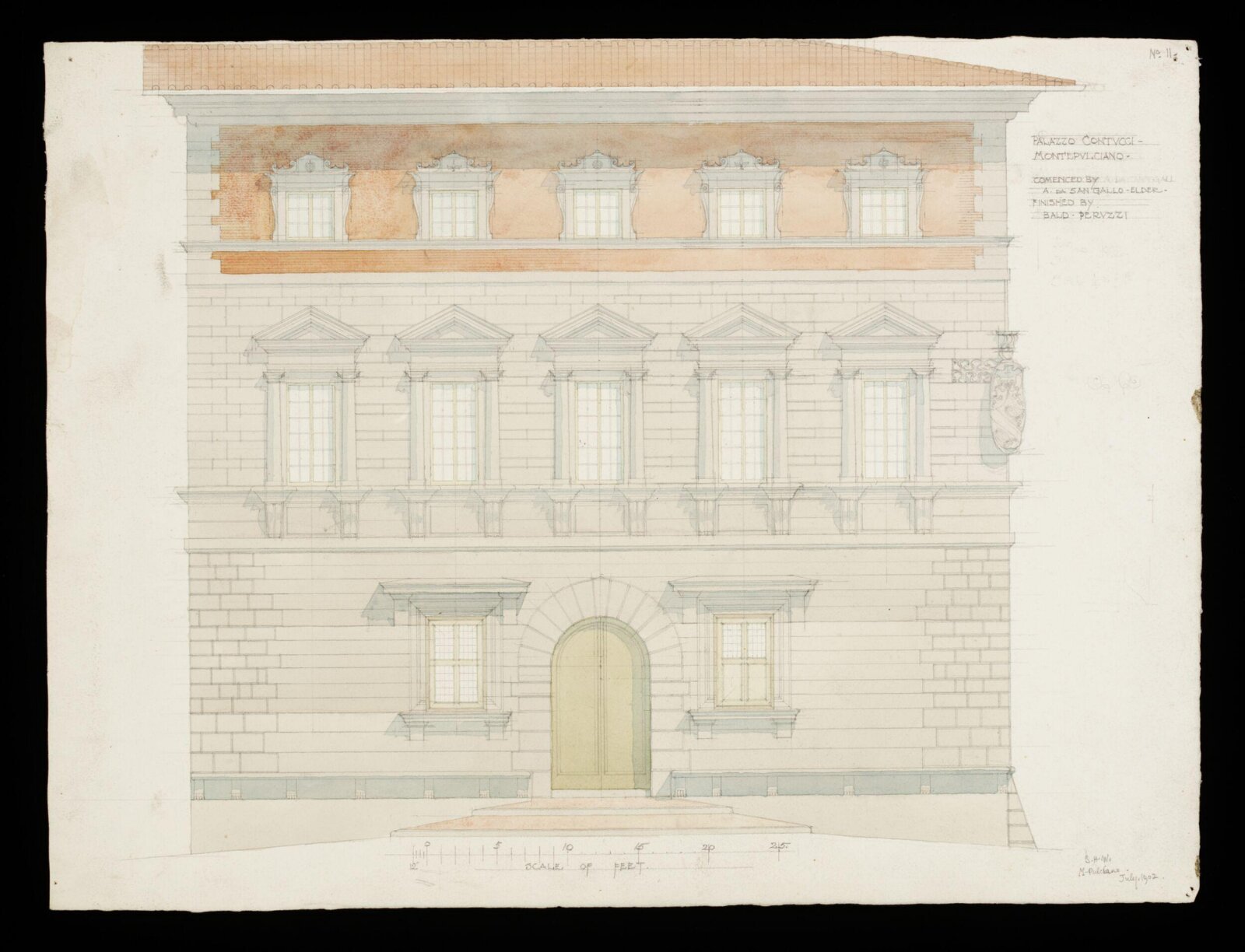 Drawing, Bernard H. Esq. Webb, July 1902