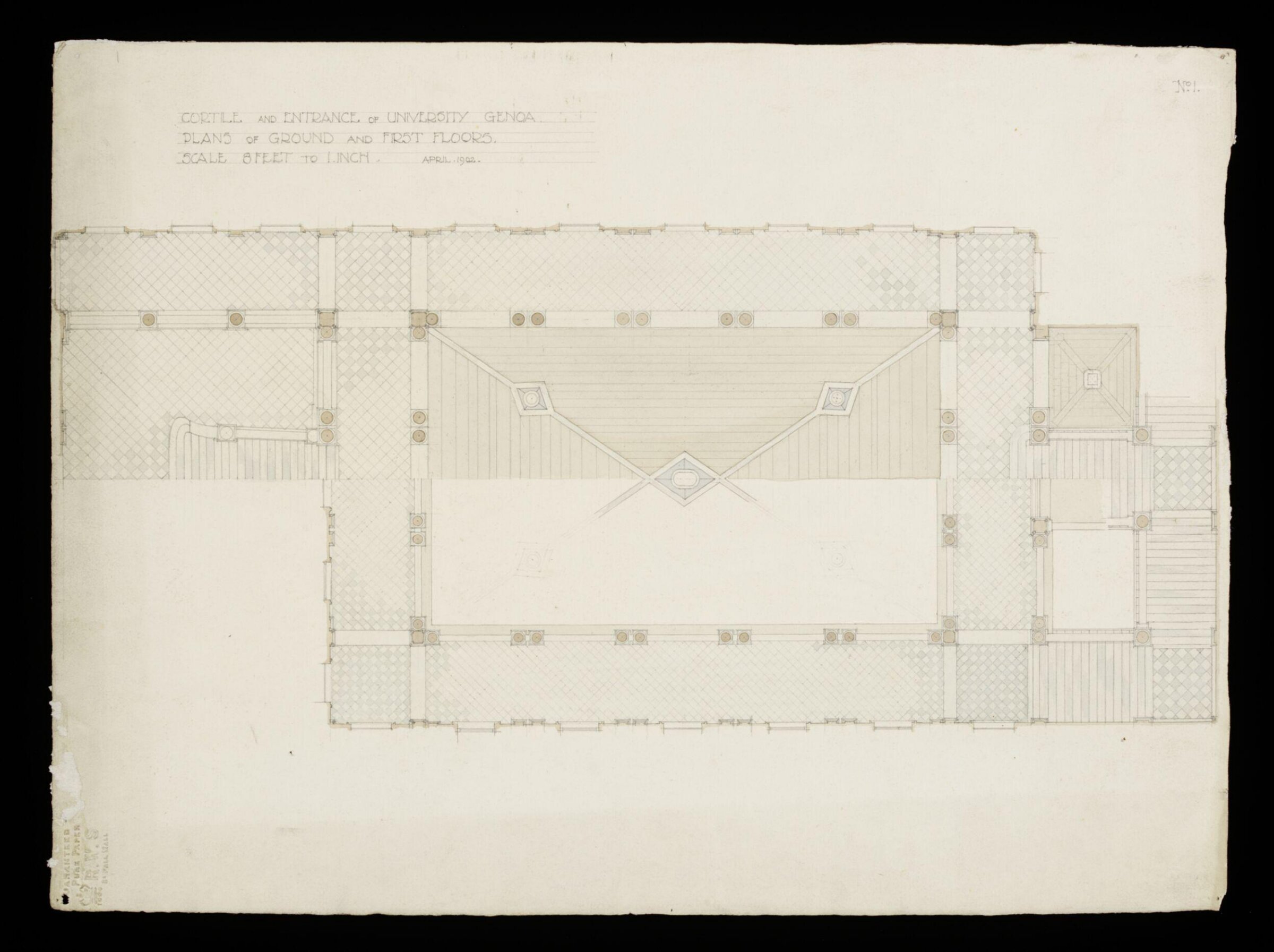 Drawing, Bernard H. Esq. Webb, April 1902