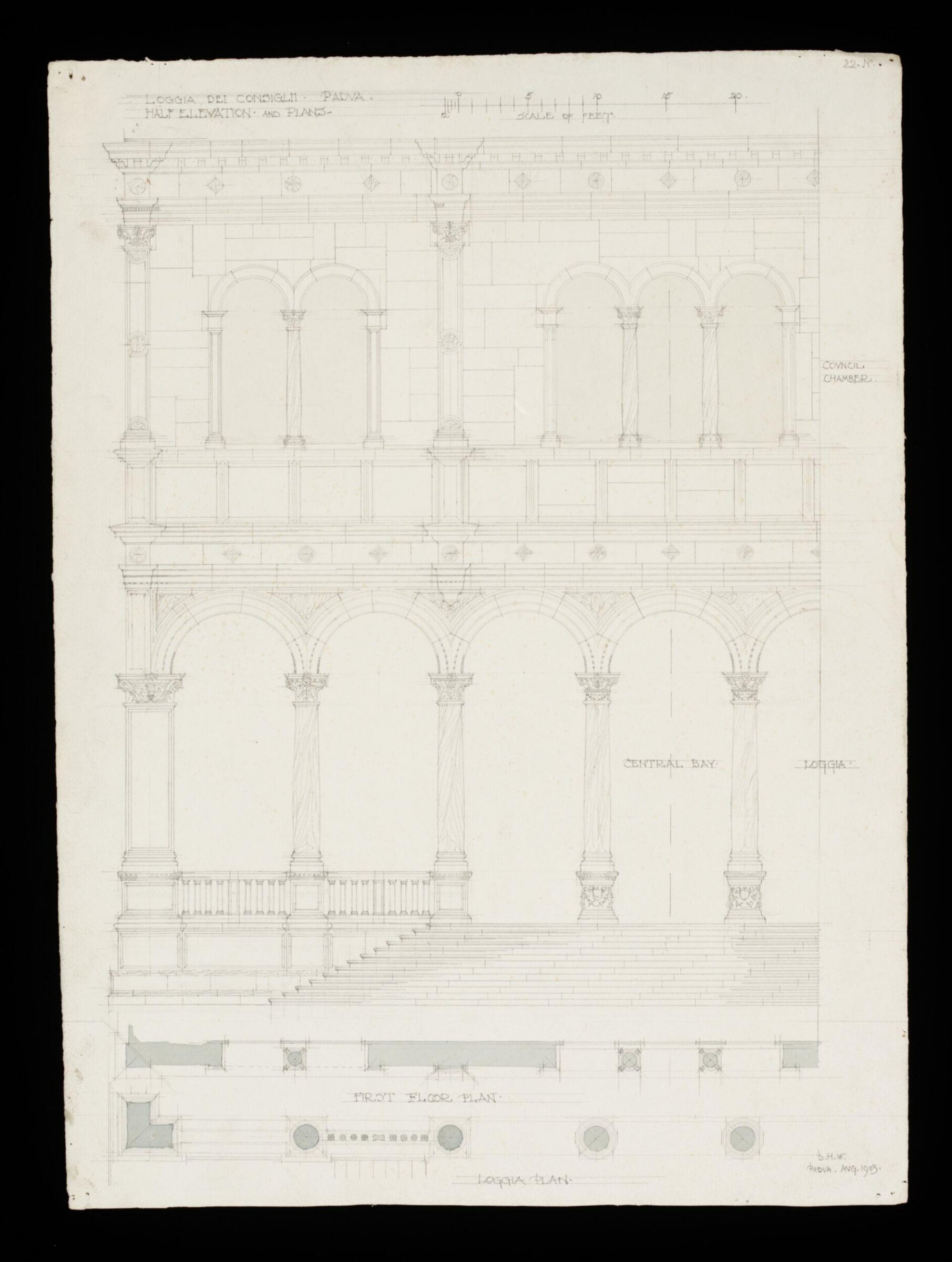 Drawing, Bernard H. Esq. Webb, August 1903