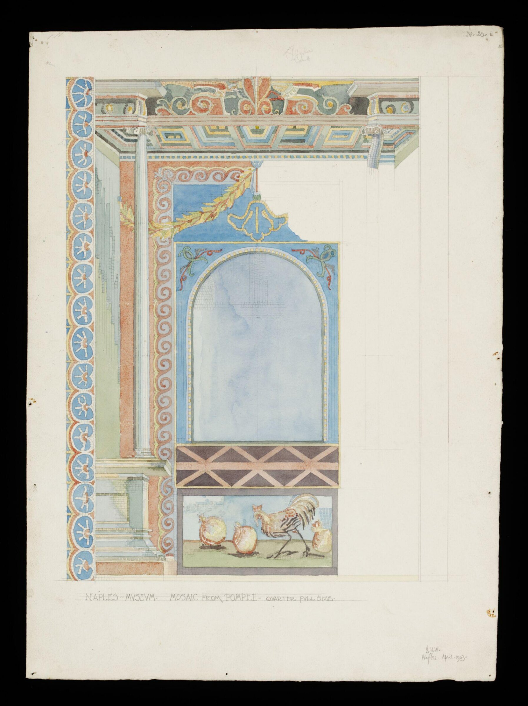 Drawing, Bernard H. Esq. Webb, April 1903