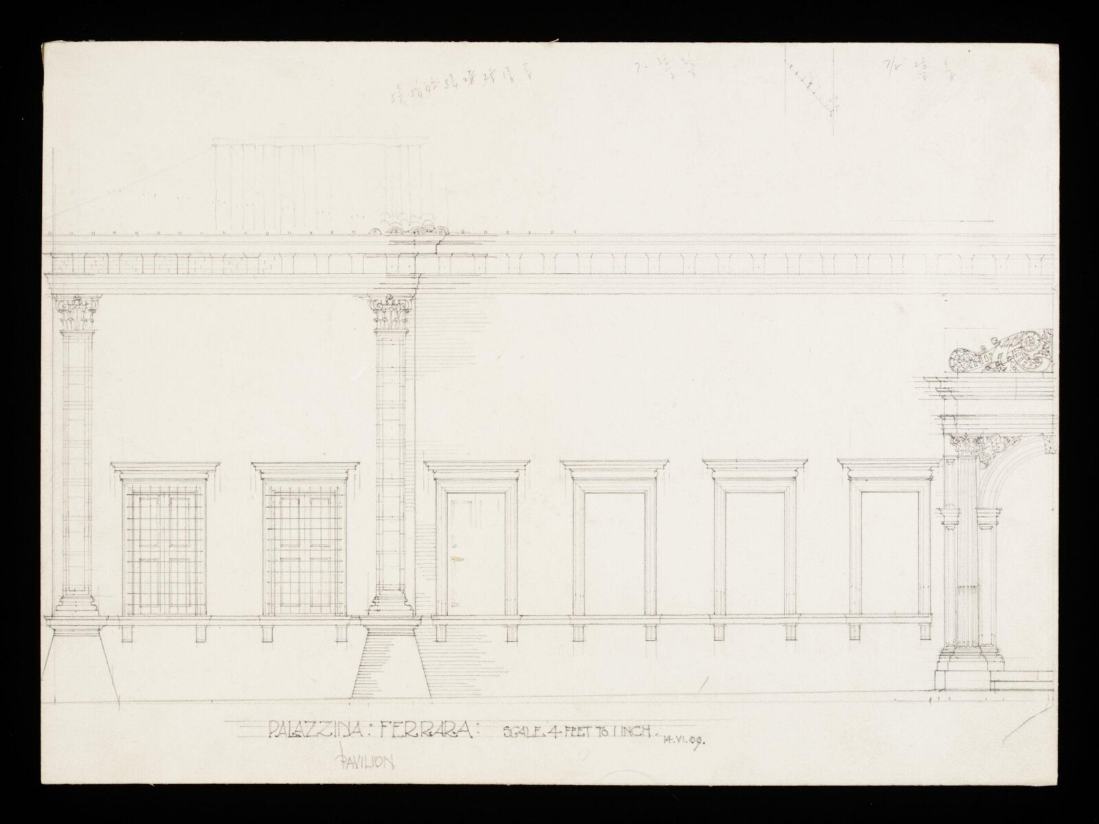 Drawing, Bernard H. Esq. Webb, 14th June 1909